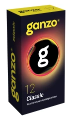 Классические презервативы с обильной смазкой Ganzo Classic - 12 шт.
