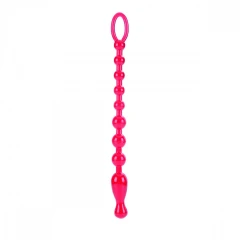 Красная анальная цепочка Colt Max Beads - 28 см.