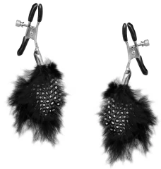Металлические зажимы для сосков с пёрышками Feather Nipple Clamps