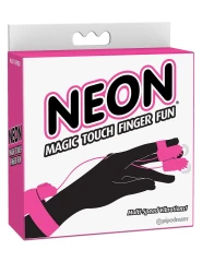 Розовые вибронасадки на пальцы Magic Touch Finger Fun