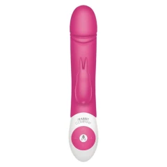 Розовый вибратор с функцией толкания Thrusting Rabbit