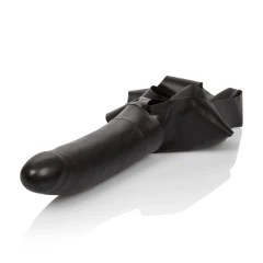 Чёрный страпон для оральной стимуляции The "Original" Accommodator Latex Dong